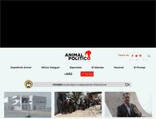 Tablet Screenshot of animalpolitico.com